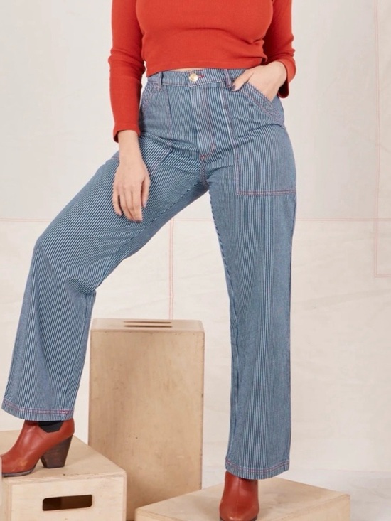 Big Bud Press Pants - Big Bud Press work pants in railroad stripe